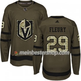 Vegas Golden Knights Marc-Andre Fleury 29 Adidas 2017-2018 Camo Grün Trikot Authentic - Herren